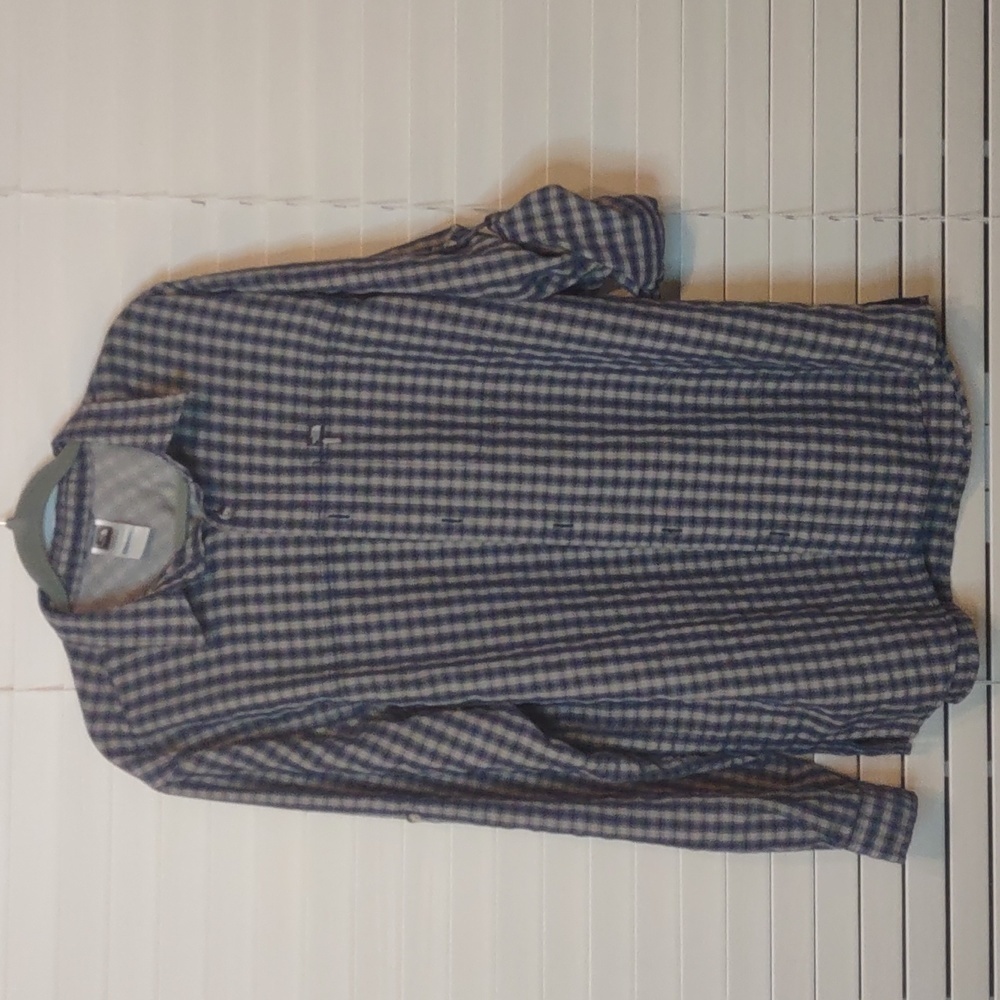 The North Face Mens Plaid Active Wear Rolled Sleeve Hiking Shirt Size XL